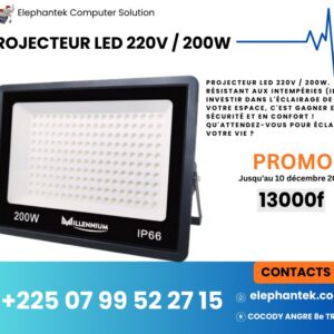 Projecteur LED 220V / 200W
