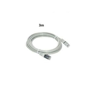 Câble Réseau FTP - 3m - Cat 6 - Blindé Et Serti - Gris