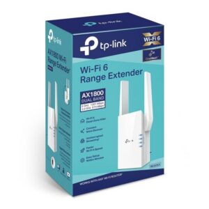 TP-Link Répéteur WiFi 6 AX1800 - RE605X - 2.4GHZ - 5.0GHZ - Point D'accès Mode Dispo