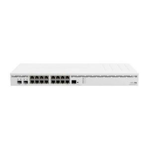 MikroTik Routeur MikroTi k - CCR2004 – 16 Ports Gigabit + 2 Ports SFP+ 10G, Processeur ARM, Usage Pro - CCR2004-16G-2S+