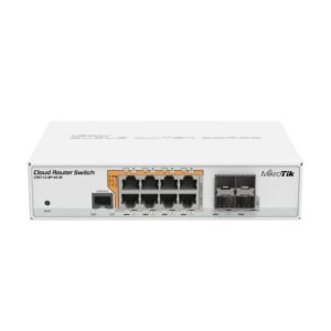 Partagez ce produit Boutique Officielle MikroTik MikroTi k - CRS112-8P-4S-IN – Switch Intelligent - 8 ports PoE + 4× SFP - L5 - 128MB Ram - 400MHz