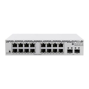MikroTik Switch Gigabit Manageable 16 Ports + 2× SFP+ 10G – CSS318-16G-2S+IN - Mikroti k - SFP - SFP+