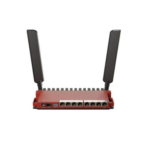MikroTik L009UiGS-2HaxD-IN routeur Wifi Gigabit Ethernet Monobande (2,4 GHz) Rouge - Wifi 6 - Mikroti k