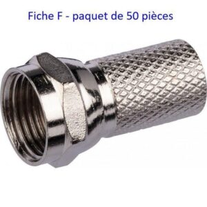Fiche F Pour Connecter Décodeur, Parabole Et TV- 50 Pièces