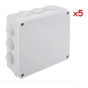 (Lot De 5) Boites De Dérivation étanche 200 X 200 X 80 Mm