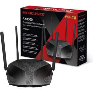 Mercusys MR3000X Routeur WiFi 6 AX3000 Bi-Bande