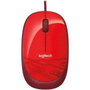 Logitech Souris filaire M105 - 3 Boutons - Suivi Optique 1000 PPP, Ambidextre, Compatible avec PC/Mac/Portable - Rouge
