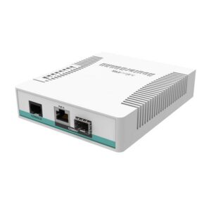MikroTik Switch MikroTi k - CRS106-1C-5S – Smart Switch Cloud - 5 Ports SFP + 1 Port Combo Ethernet - Compact & Pro - POE