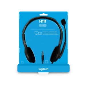 Logitech Casque Logitech H111 - Auxiliaire - Micro