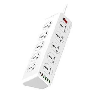 Rallonge Multiprise Parasurtenseur 10 Prises + Chargeur 5 USB + Type-C