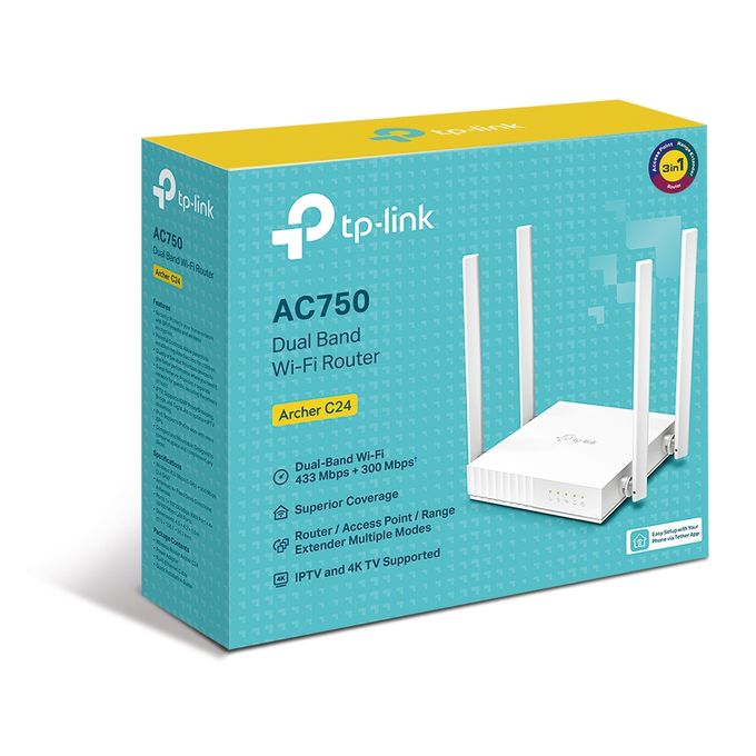 TP-Link Routeur TP-Link / Point D'accès Archer C24 - AC750 - Dualband