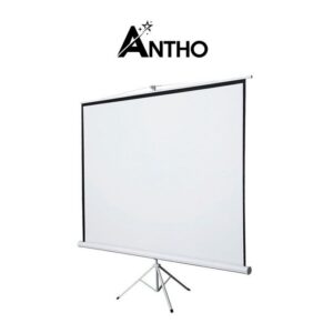 ANTHO Tableau De Projection Trépied 2.4M X 2.4M - 2.4 Mètres X 2.4 Mètres - Blanc