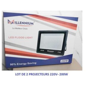 Projecteur LED 220V / 200W (Lot de 2)